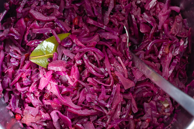 Veganer Apfel-Rotkohl