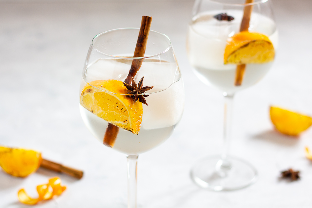 Orange Gin and Tonic - Spiced Orange Gin and Tonic