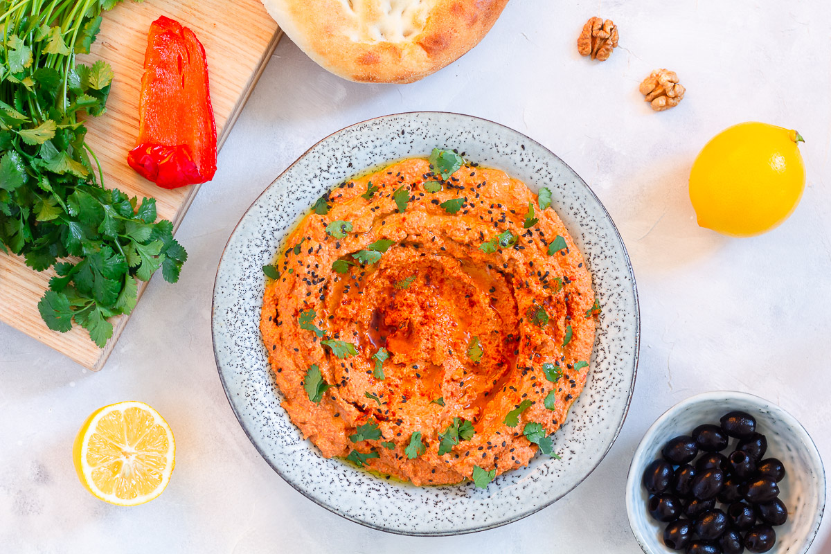 Muhammara - Red Pepper Walnut Dip