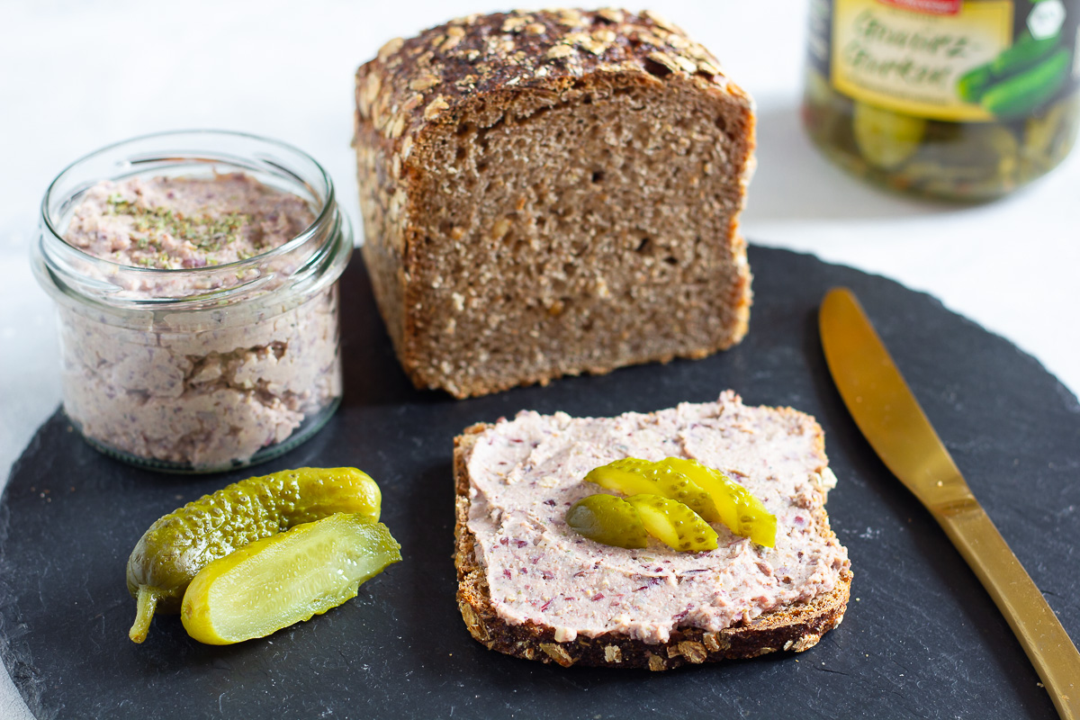 Vegan Liver Sausage Spread with Beans and Smoked Tofu