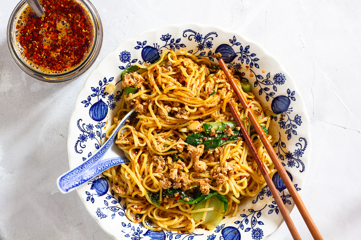 Vegan Dan Dan Mian - Spicy Sichuan Noodles