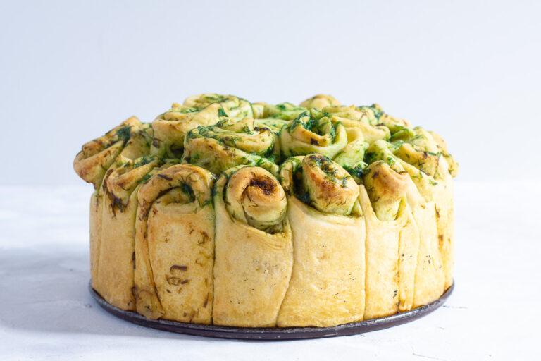 Vegan Wild Garlic Pull Apart Bread