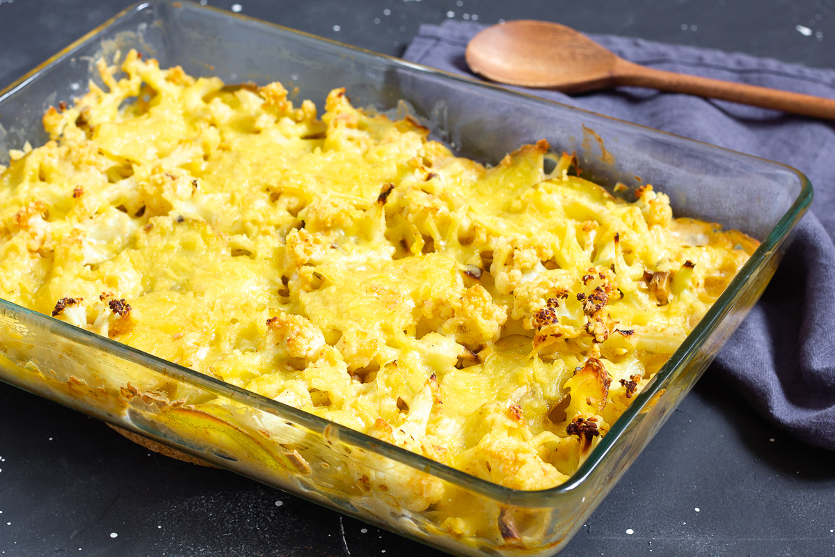 Vegan Cauliflower Casserole with Potatoes