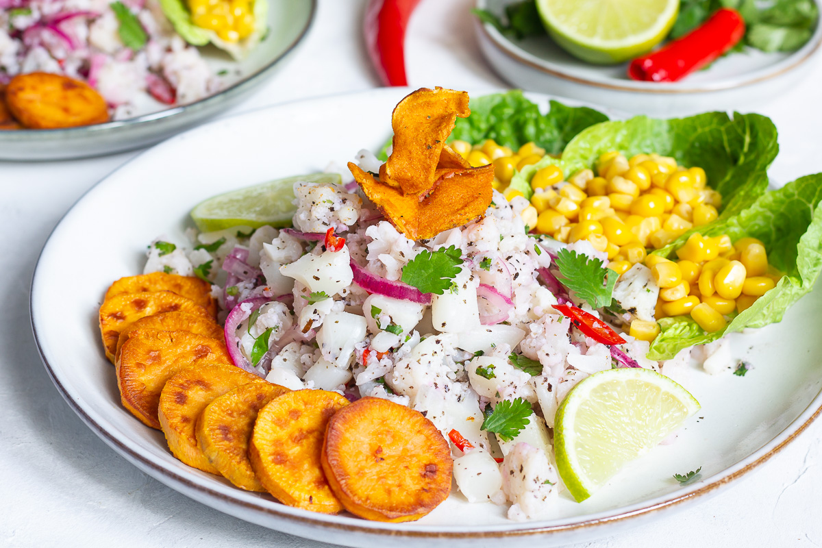 Veganes Cauliflower Ceviche