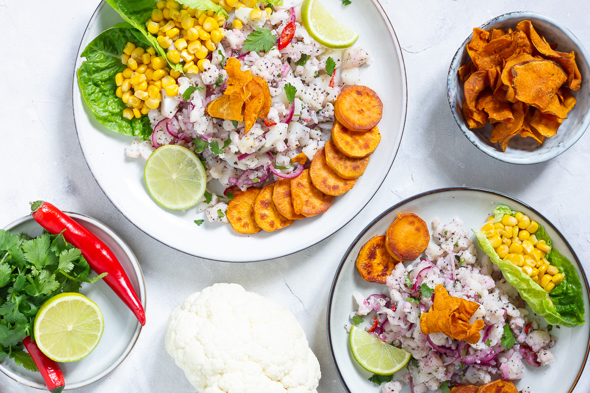 Veganes Cauliflower Ceviche