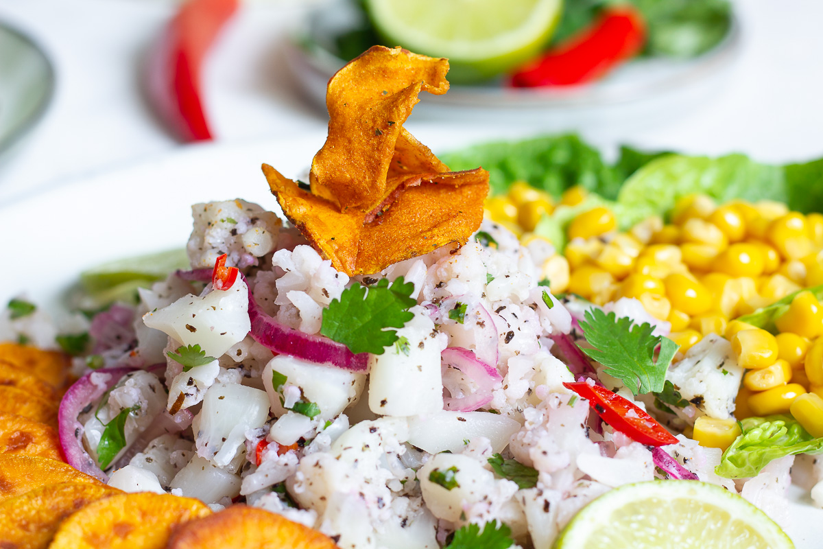 Veganes Cauliflower Ceviche