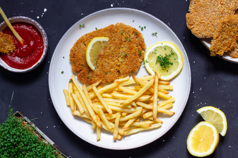 Vegane Haferflocken-Schnitzel