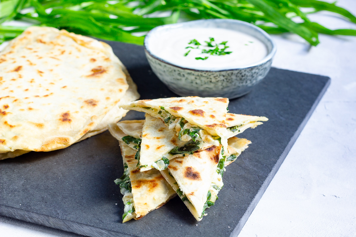 Vegan Wild Garlic Gozleme