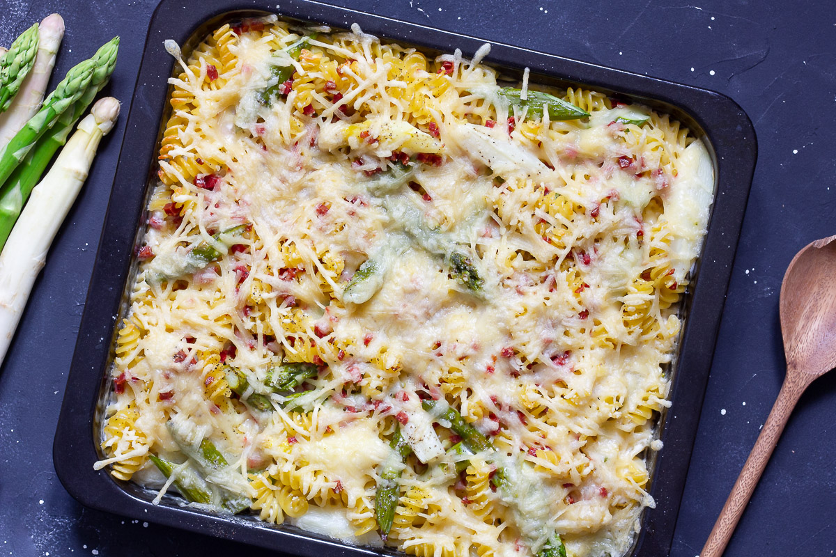 Vegan Asparagus and Noodle Casserole