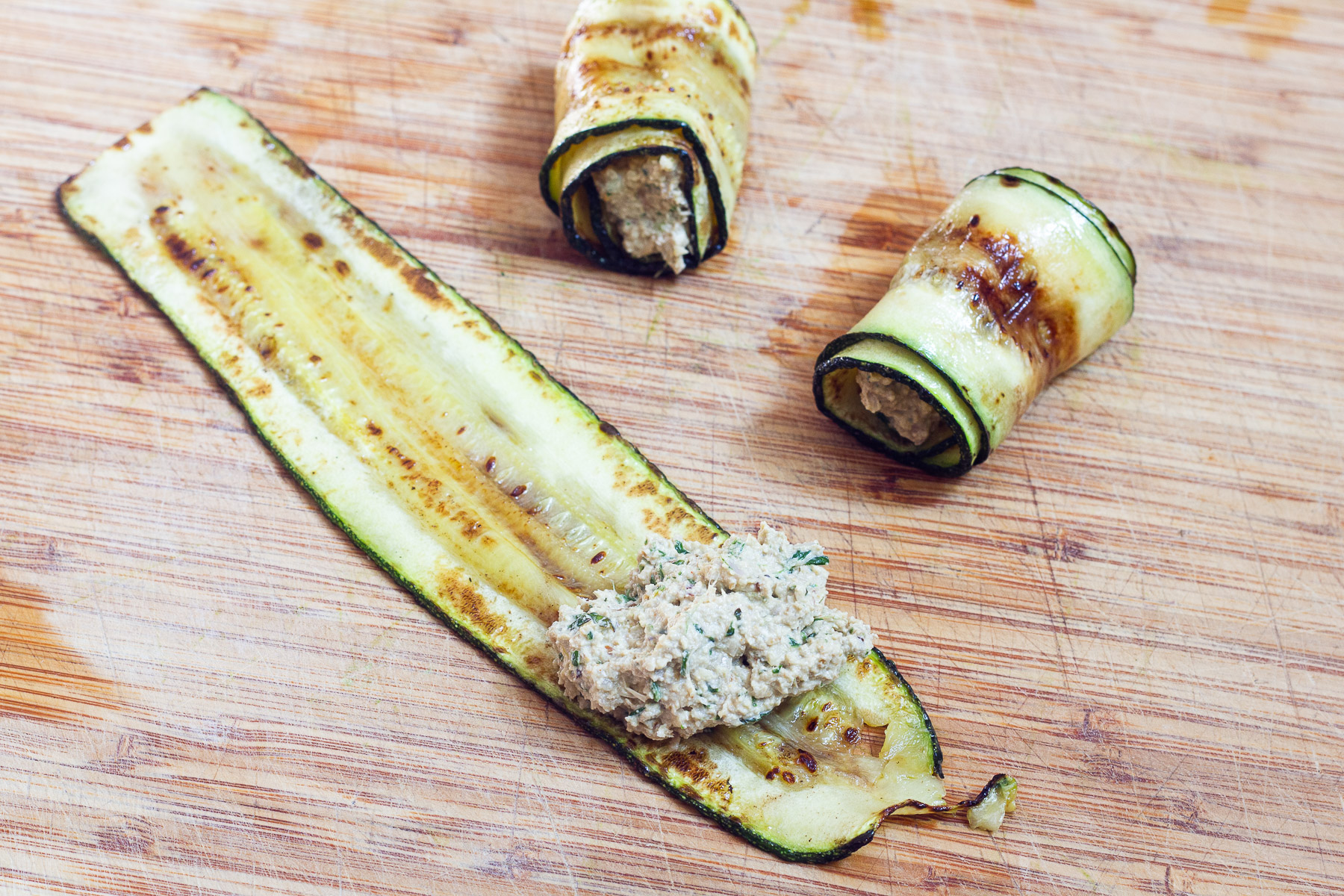 Vegan Zucchini Rolls (Georgian Style)