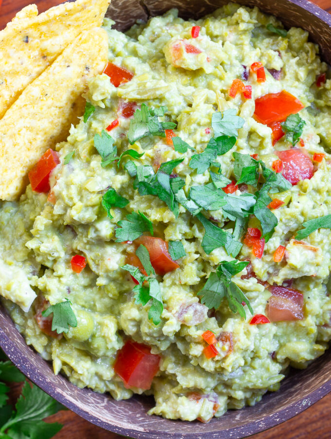 Green Pea Guacamole – Completely Without Avocado