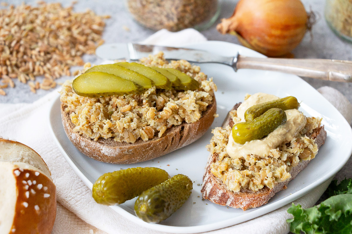 Vegan Green Spelt Liverwurst - Green Spelt Spread