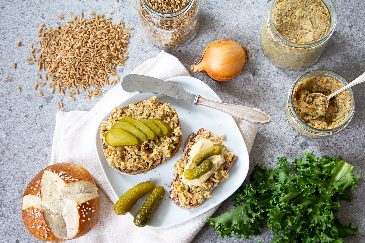 Vegan Green Spelt Liverwurst - Green Spelt Spread