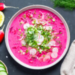 Vegane Chlodnik – kalte Rote-Bete-Suppe