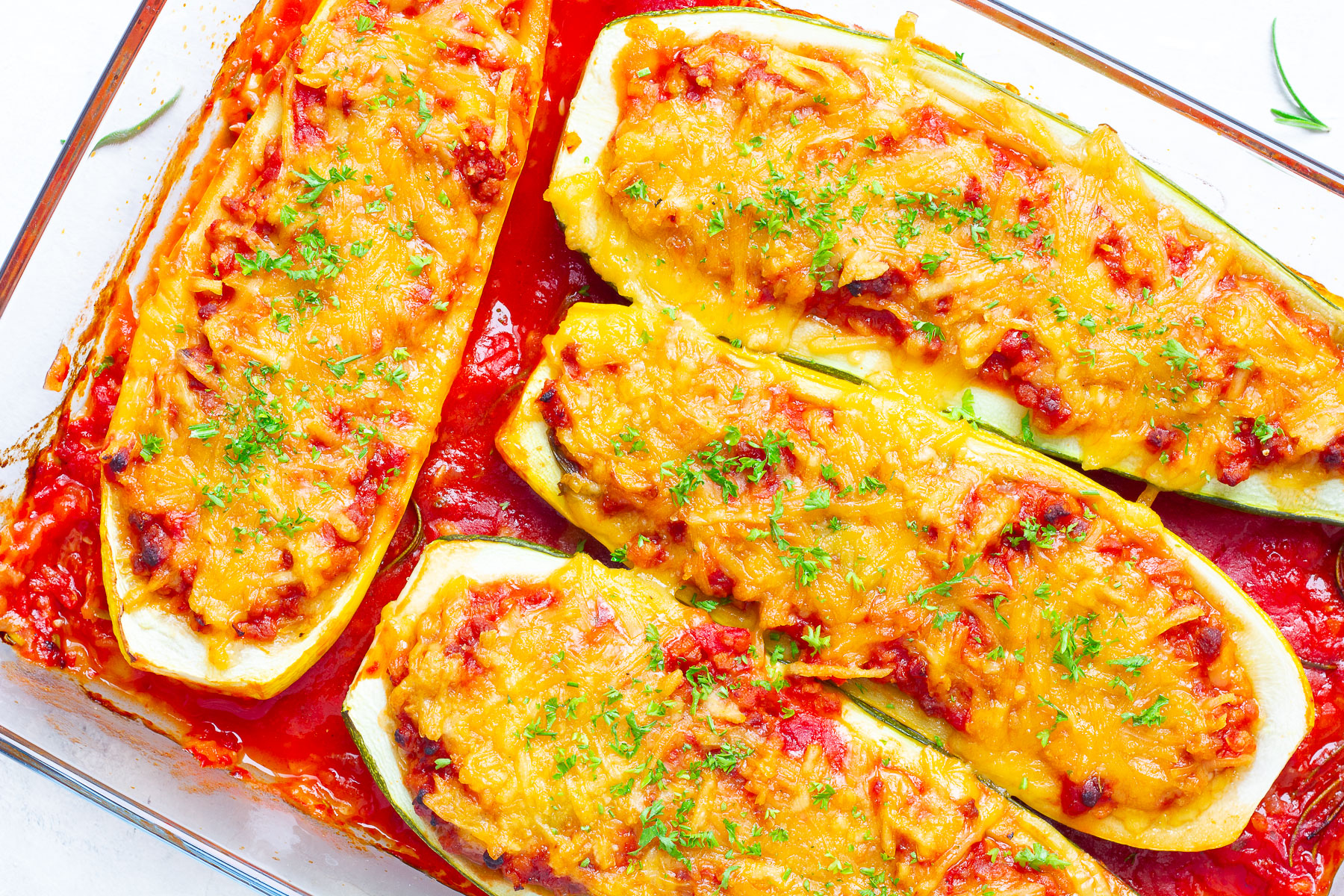 Vegan Stuffed Zucchini Boats