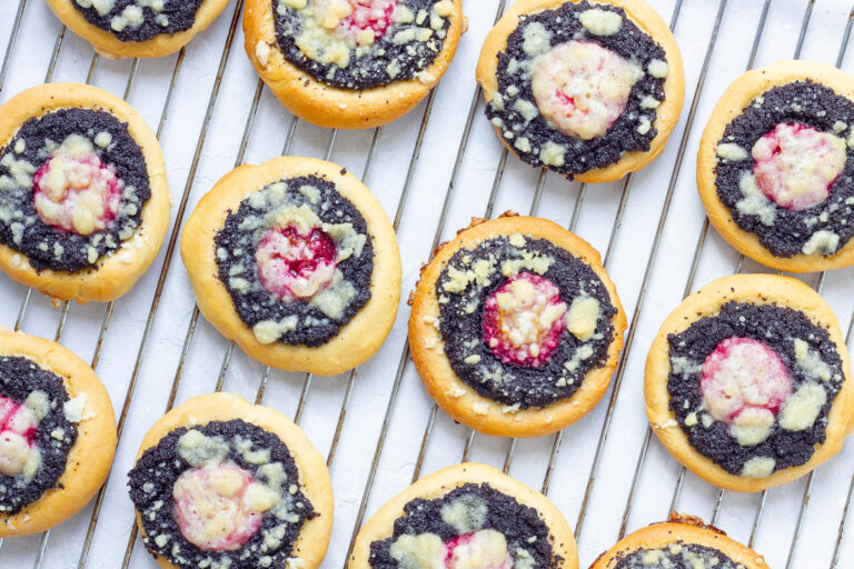 Vegan Kolache with Poppy Seed & Plum