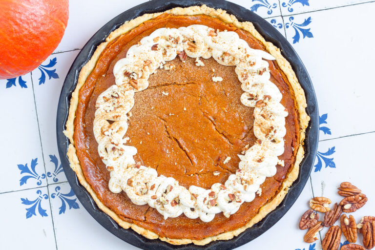 Veganer Pumpkin Pie – amerikanischer Kürbiskuchen