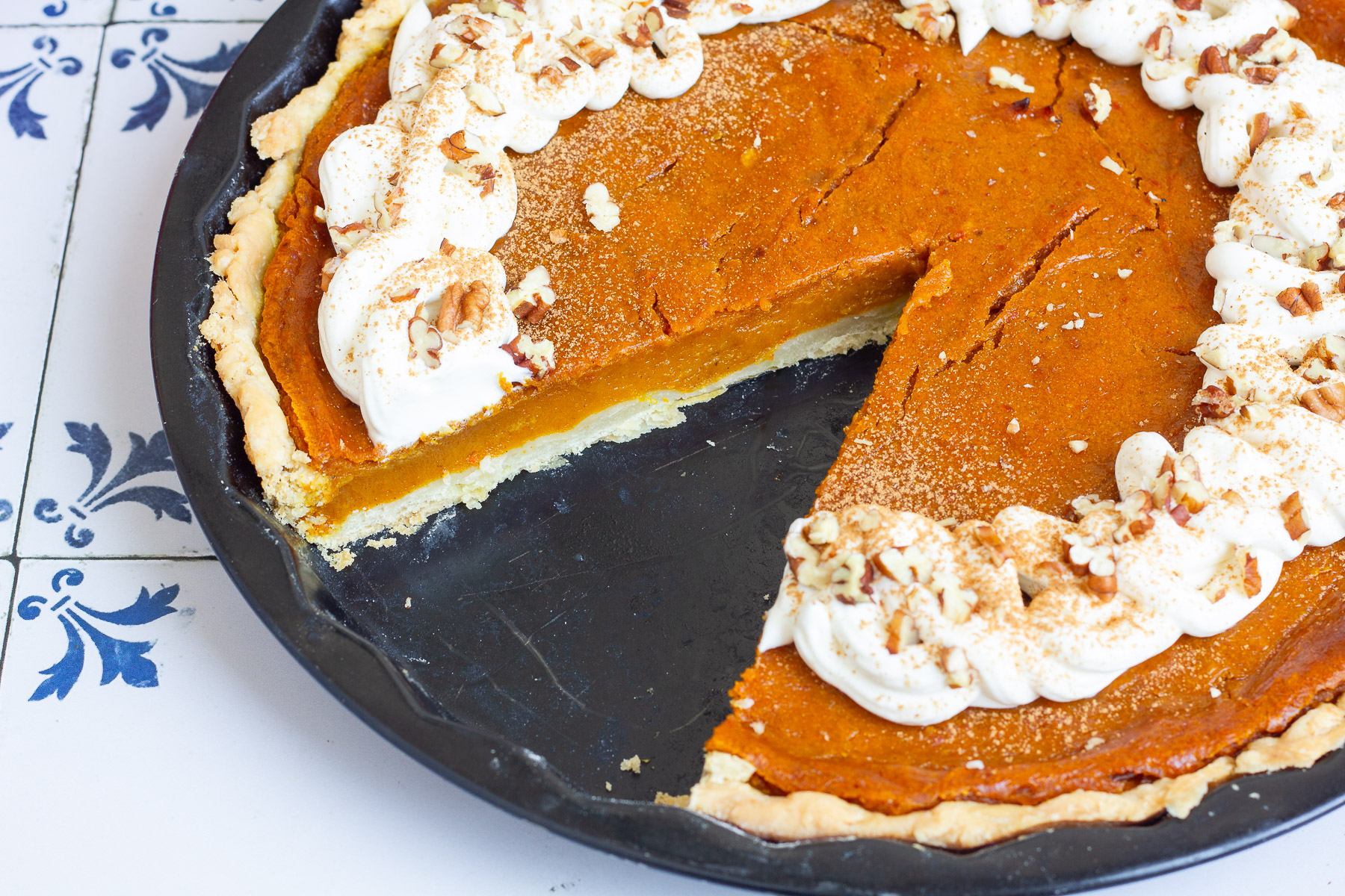 Veganer Pumpkin Pie – amerikanischer Kürbiskuchen